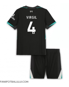 Liverpool Virgil van Dijk #4 Echipament de Fotbal Replică 2024-25 Copii Deplasare (+ Șorturi)